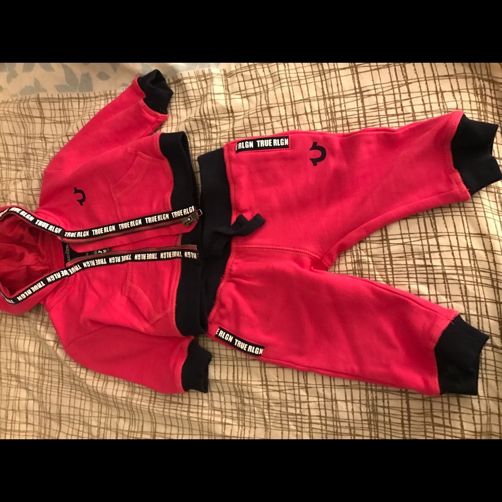 True Religion sweatsuit top and bottom